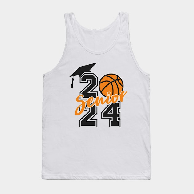 Class of 2024 Senior basketball Player Graduate Tank Top by Shrtitude